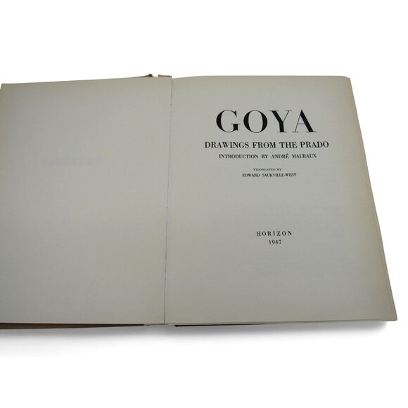 Vintage GOYA DRAWINGS Prado Book 1947 Softcover André Malraux Introduction 11" - Picture 2 of 13